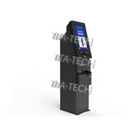 Kiosco de Canje de Boletos de Autoservicio TITO |   Pantalla Táctil |   Lector de Códigos de Barras |   Código QR para efectivo |   Pago para Juegos de Habilidad en Casino Arcade