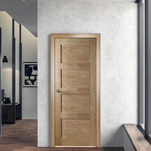Modern Interior Bedroom Wooden <strong>Design</strong> White Oak Veneer Solid Wood Shaker <strong>Door</strong> Interior Bedroom Pre Hung <strong>Door</strong> - Product Image 4