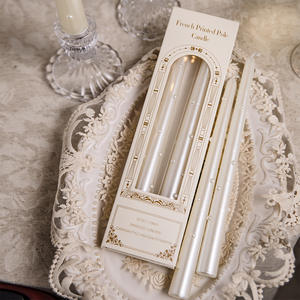 FLORESCENCE New Luxury Custom 30CM di lunghezza naturale cera di soia gloria pilastro perla profumata candela per decorazioni per la casa regali di nozze Hotel - Product Image 2