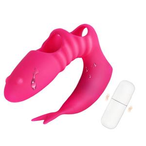 G Spot Finger-vibratore con potente testa testurizzata a vibrazione per massaggiatore clitoride in Silicone a stimolazione intensa per coppie di donne - Product Image 3