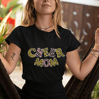 Meilleures ventes : Transferts thermiques en strass pour T-shirt, motif « Cheer Mom »