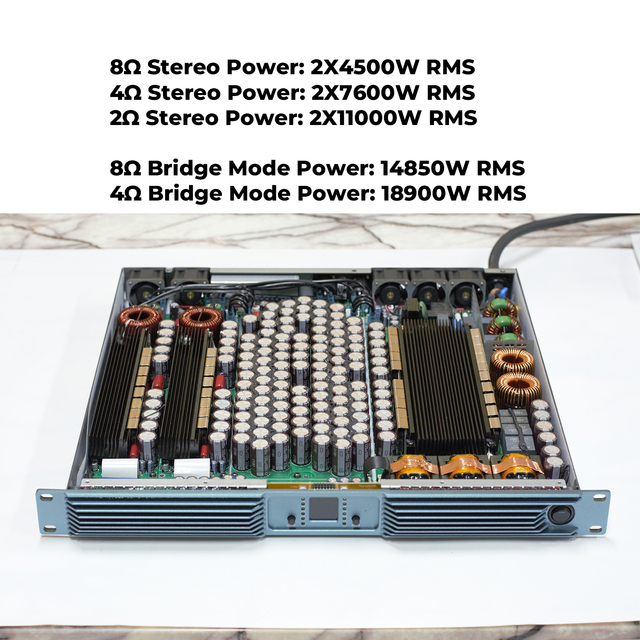 SONO D2-4500 Big Stage Equipment Digital 1U Lightweight Professional Audio Amplifier 4500W/8ohm 2channel Class d Power Amplifier