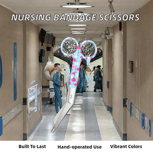 Ciseaux à pansements manuels en acier inoxydable / Ciseaux de traumatologie EMT / Ciseaux chirurgicaux certifiés CE pour les paramédicaux - Product Image 2