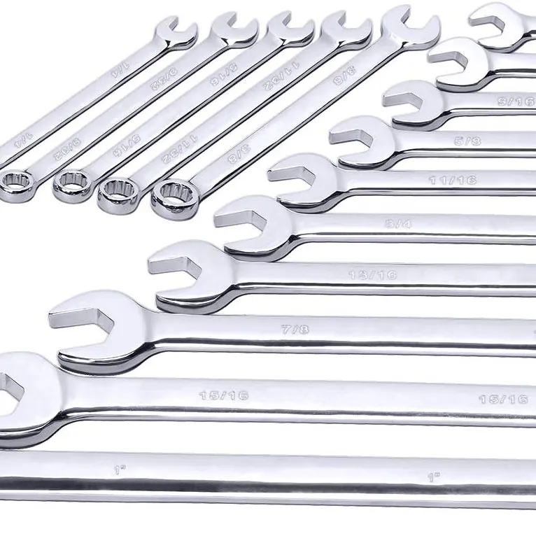 Wholesale 1/4 to 1 inch Max Torque 15 Piece Premium Combination Wrench Set