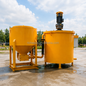 เครื่องผสมปูนซีเมนต์ RMA250-700E พร้อมเครื่องกวน ถังผสม 250 ลิตร ถังกวน 700 ลิตร สำหรับงานอัดฉีดฐานรากเสาเข็มในอุโมงค์ ได้รับมาตรฐาน CE ISO - Product Image 1