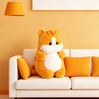 Peluche Bobova chat britannique à poils courts doré avec rembourrage en coton PP, super douce, cadeau d'anniversaire pour enfant ou petite amie