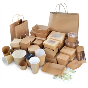 Boîtes en carton kraft jetables personnalisées avec logo imprimé pour poulet frit, barbecue, <span class=keywords><strong>salade</strong></span>, riz frit, emballage à emporter, boîte bento - Product Image 4