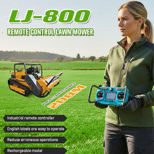 เครื่องตัดหญ้าแบบหุ่นยนต์ควบคุมระยะไกล LJ-800 กำลังสูง พร้อมรางยางสำหรับงานเกษตร จัดส่งฟรี มาตรฐาน CE EPA - Product Image 4