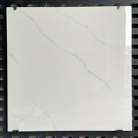 Carreaux de marbre en porcelaine émaillée blanche 600x600mm, brillants, antidérapants, antibactériens, modernes, pour salle de bain, hall, centre commercial, entrepôt, villa