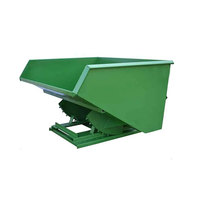 Bac de collecte de déchets métalliques pour chariot élévateur, bac de vidage d'entrepôt, conteneur de déchets, bac de récupération de ferraille