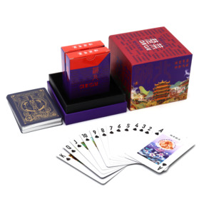 Impreso reciclable para Casino Black Core Gold Impermeable Durable para juego de mesa familiar Naipes de póquer - Product Image 1