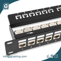 Jack Modular RJ45 Gcabling 8P8C Keystone Tanpa Alat, Jack Terproteksi Cat 6 6a, Konektor Dinding RJ45, Jack Keystone Cat6 Cat6a
