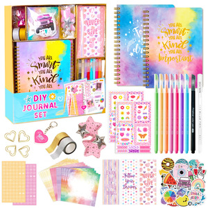 Vente en gros de kit de <span class=keywords><strong>papeterie</strong></span> DIY personnalisé Kit de scrapbooking et journal intime pour filles, journal inspiré de la créativité - Product Image 2