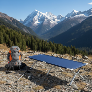 Cama de Camping de Aluminio, Plegable y Extensible, para Exteriores, Emergencias, Desastres, Campamentos, Cama Plegable - Product Image 2