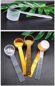 8ml cuillères à <span class=keywords><strong>café</strong></span> <span class=keywords><strong>en</strong></span> plastique doré transparent 4g cuillères à mesurer pour cuillère à thé pour <span class=keywords><strong>café</strong></span> aliments pour animaux de compagnie céréales protéines épices marchandises sèches - Product Image 5