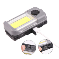Tragbare COB+XPE LED-Taschenlampe, USB wiederaufladbar, weißes Licht, Magnethaken, IP55 wasserdicht, Werkstatt, Autoreparatur, dimmbar