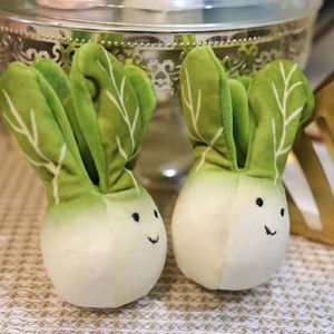 Porte-clés légumes farcis en <span class=keywords><strong>peluche</strong></span> verts de <span class=keywords><strong>navet</strong></span> doux pour la décoration de sacs d'enfants - Product Image 1