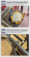 Alat Fitness Profesional untuk Gym Komersial, Arc Trainer, Elliptical Trainer, Mesin Olahraga Kardio