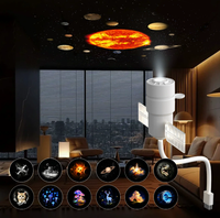 Mini projecteur LED portable USB 2026 ultra-clair, lumière d'ambiance romantique Galaxie Étoile Aurore pour chambre à coucher, livraison directe