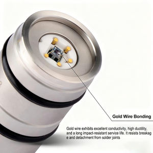 Alta capacità DC24V trasmettitore di pressione idraulica 600bar diaframma piatto 4-20mA 0-10V RS485 M20 * 1.5 di piccole dimensioni 4-20mA pressione - Product Image 5