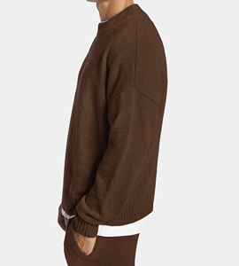 Herenmode Kleding Breiwerk Op Maat Logo Hoge Kwaliteit Kasjmier Trui Groothandel Ronde Hals Trui voor Heren - Product Image 4