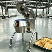 Machine à découper les pommes de terre commerciale en acier inoxydable SUS304, pour chips plates et ondulées, idéale pour les usines de transformation d'aliments et de snacks.