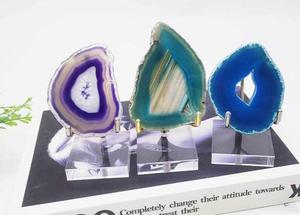 Acrylic đứng chủ với kim loại có thể điều chỉnh cánh tay Hiển thị đứng đá quý hiển thị giá vẽ đứng cho hóa thạch - Product Image 6