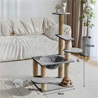 Meilleures ventes : Arbre à chat en bois de haute qualité, écologique, avec grande griffoire et structure d'escalade, favorisant le saut et l'exploration, pour chat