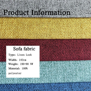 2188 # Venta caliente Telas de cortina Venta al por mayor Tela de lino <span class=keywords><strong>Stock</strong></span> Sofá Tela Tapicería Sofá de lino - Product Image 2