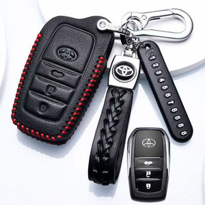 Nouvelle clé <span class=keywords><strong>en</strong></span> cuir noir pour For For Hybrid 2.0 Luxury Premium Sport Edition 9ème génération, pièce auto incluse - Product Image 1