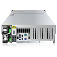 Serveur 2U avec un seul processeur AMD 7002/7003 et 16xDDR4 de mémoire, 12xSATA/SAS 3.5' HDD et 10xPCIe4.0 cartes accélérateurs et serveur AI en rack