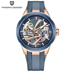 Montre mécanique de luxe pour homme PAGANI DESIGN YS030 <span class=keywords><strong>Alien</strong></span> Hollow Tourbillon, mouvement transparent en acier inoxydable luminescent, saphir. - Product Image 1