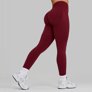 Leggings Yoga <span class=keywords><strong>a</strong></span> Vita Alta Senza Cuciture con Effetto Push-Up per Donna, <span class=keywords><strong>Pantaloni</strong></span> Elasticizzati per Fitness - Product Image 3