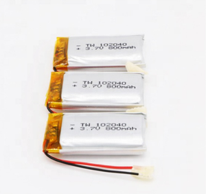 102040 800mah 3,7 v hohe kapazität größe wiederaufladbare kleine lithium-polymer ionen batterie zellen pack - Product Image 3