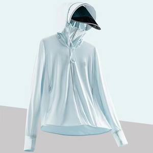 เสื้อแจ็คเก็ตตกปลาสีรุ้งมีฮู้ด แห้งเร็ว ป้องกันแสงแดด เสื้อคลุมตกปลาสำหรับกิจกรรมกลางแจ้ง ระบายอากาศได้ดี ป้องกันยุง - Product Image 2