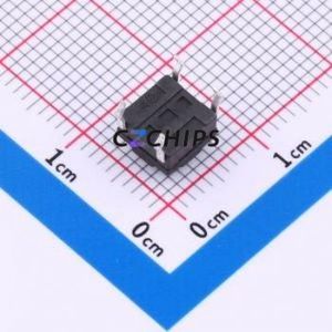 TS017-CBY1EH4.5 Tactile Switch Through hole-4P,6.1x6.1mm Switch Single Pole Single Throw Round Button 1.8N Through Hole - Product Image 2
