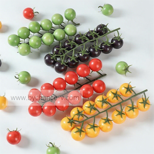 Tomates Cherry Realistas a Prueba de Agua en Rama, Ideales para Decoración de Eventos, Exhibiciones en Restaurantes e Instalaciones Artísticas - Product Image 5