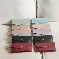 Porte-cartes double couche en cuir PU, portefeuille portable à compartiments, sac à cartes et à espèces