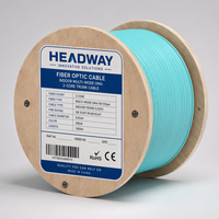 Cable Troncal de Fibra Óptica Multimodo OM4 de 2 Hilos para Interiores HEADWAY, LSZH, Retardante de Llama, GB 31247 B1(d0t0a1)