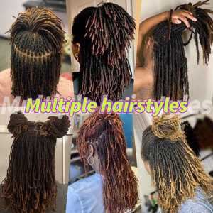 Anna 0,2 cm # Extensions de dreadlocks au crochet en cheveux humains naturels 1B/4/27, boucles souples, pointes bouclées, vente en gros - Product Image 6
