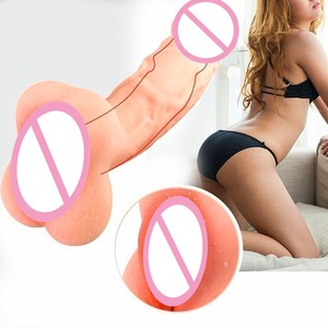 Dildo Masculino XLN de <span class=keywords><strong>TPE</strong></span> Macio com Borda Impermeável, 19*6*8cm, para Homens e Mulheres - Product Image 1