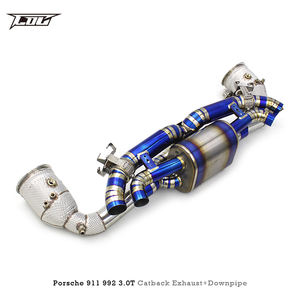 Échappement à soupapes OEM personnalisé pour <span class=keywords><strong>Porsche</strong></span> <span class=keywords><strong>911</strong></span> 992/992.1/992.2 TURBO 3.0T 2020-2023, échappement de course pour voiture, silencieux en titane - Product Image 2