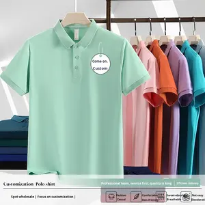 Polo de Verano para Hombre, Marca de Moda, Manga Corta, Estilo Business, Cuello con Botones, Sarga Mercerizada Transpirable, Color Sólido, Tallas XL a 6XL, para Golf - Product Image 5