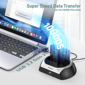 Nhà sản xuất thiết kế mới ABS <span class=keywords><strong>Dock</strong></span> sản phẩm USB C cho M2 NGFF NVMe <span class=keywords><strong>SATA</strong></span> 2.5 3.5inch SSD với Fan <span class=keywords><strong>HDD</strong></span> <span class=keywords><strong>Docking</strong></span> <span class=keywords><strong>Station</strong></span> - Product Image 4