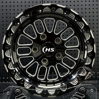 Jantes forgées sur mesure HS-HS505 Drag Racing Staggered Wheel Beadlock pour Mustang GT Challenger Charger Hellcat Redeye Demon Sedan