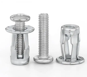 Tuerca remachable ciega galvanizada con cabeza de brida y perno, tuerca de expansión de acero para pared hueca y revestimiento metálico - Product Image 3