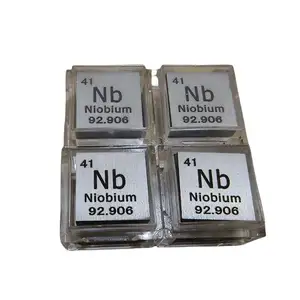 Niobium Metal 1 Inch 25.4mm Density Cube 99.95% Pure for Element Collection