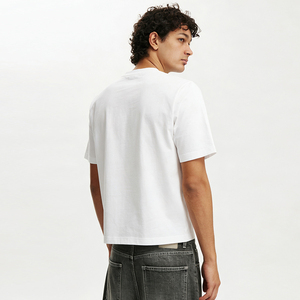 T-Shirt Streetwear con Logo Personalizzato, Cotone, Girocollo, Oversize, Taglio Corto per Uomo - Product Image 5