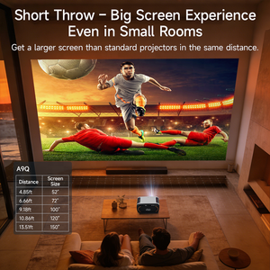Proyector Inteligente Google a <span class=keywords><strong>Precio</strong></span> de Fábrica, 1900 ANSI, 40W, Altavoces Duales, Asistente de Voz de Google, Enfoque Automático TOF, 4K UHD, Portátil, Venta al por Mayor - Product Image 4
