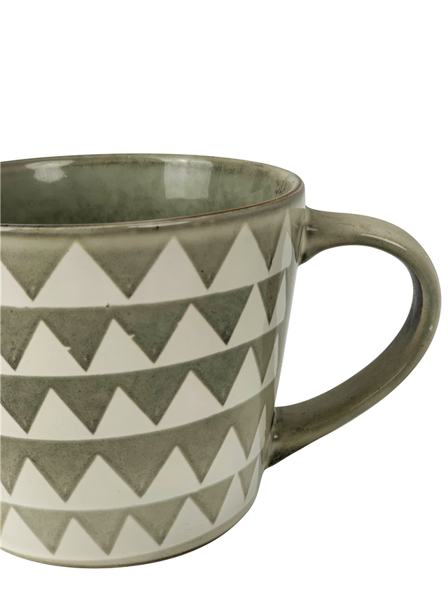 wholesale 16oz Big Reactive Glazed ceramic coffee  mug with silkscreen pattern, tea cup,  Best price custom mugs